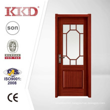 New Style Wood Door MJ-209 With Glass From China Top Door Brand KKD